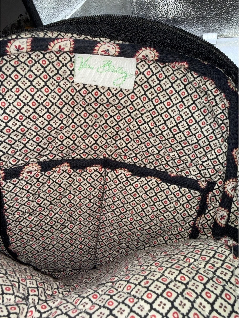 Vera Bradley Quilted Fabric Backpack with Floral Pattern
